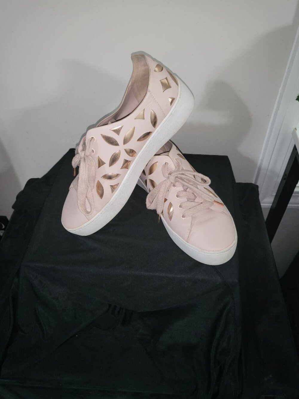 Michael Kors Mimi Performated Leather Sneakers
